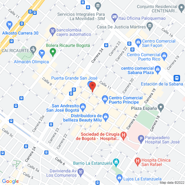 Mapa de Appcomextour