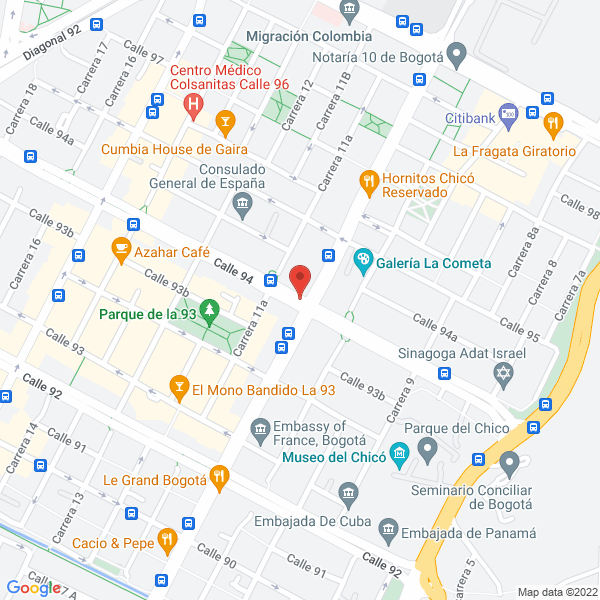 Mapa de Geopark Colombia S.A.S.