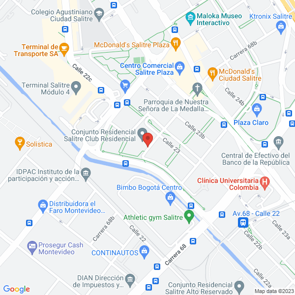 Mapa de Distribuciones Sinergia Ltda