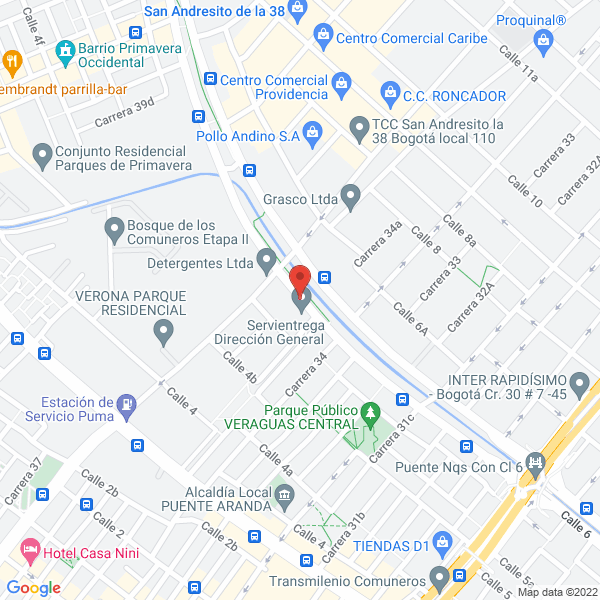Mapa de Serviencarga S.A.S.