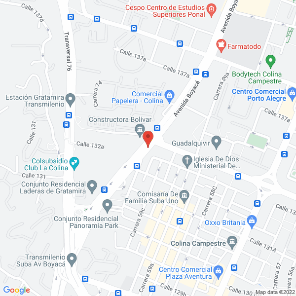 Mapa de Servivillas Ltda