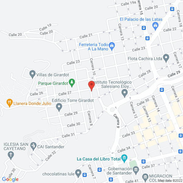 Map of Silva S. Carlos Arturo