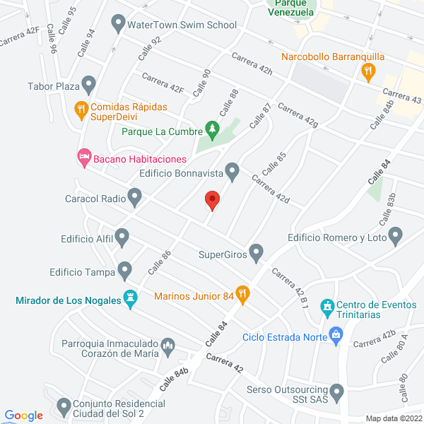 Map of Silvia Margarita Guzmán Bustillo