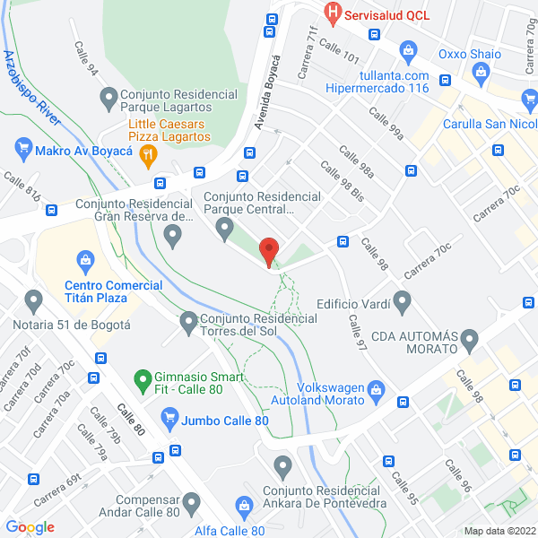 Mapa de T Innova S.A.S.