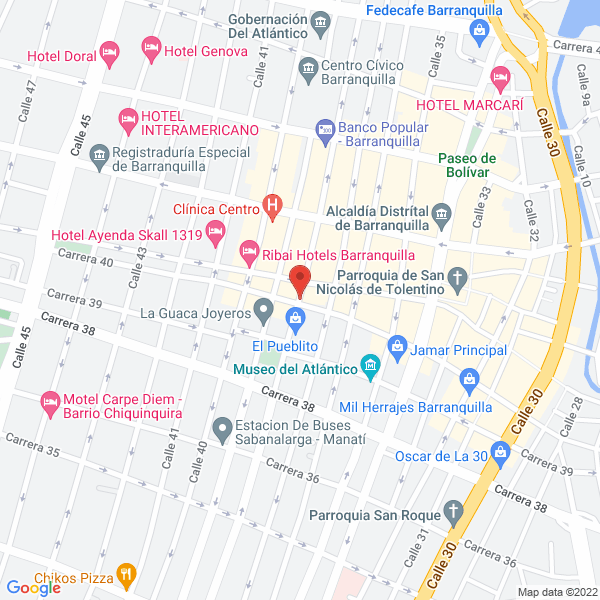 Map of Taller De Joyeria Medina Yepes
