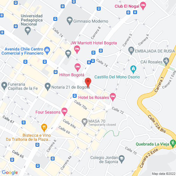 Mapa de Tensteel S.A.S.