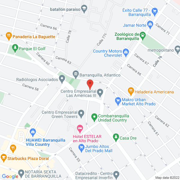 Map of Texvigar S.A.S.