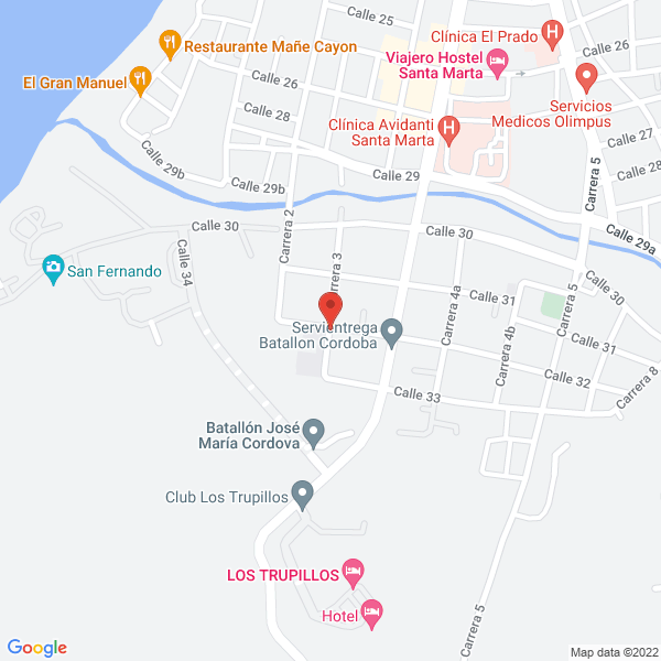Map of Tienda De Buceo El Rodadero
