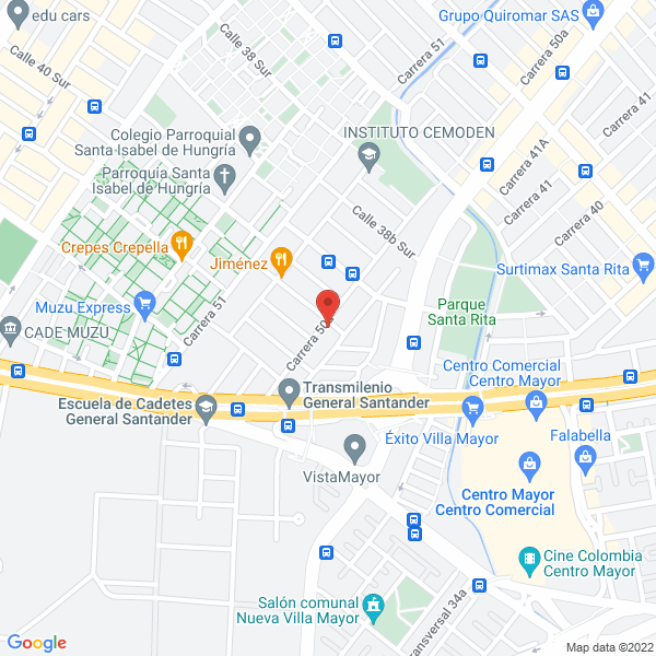 Mapa de Time Express Courier S.A.S.