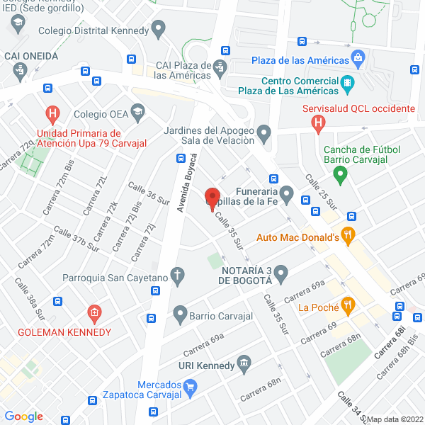 Mapa de Unión Temporal Maná
