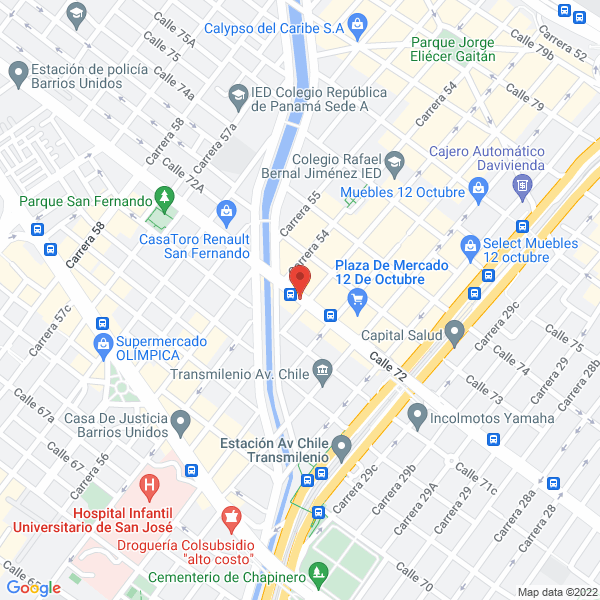 Mapa de Universal De Accesorios