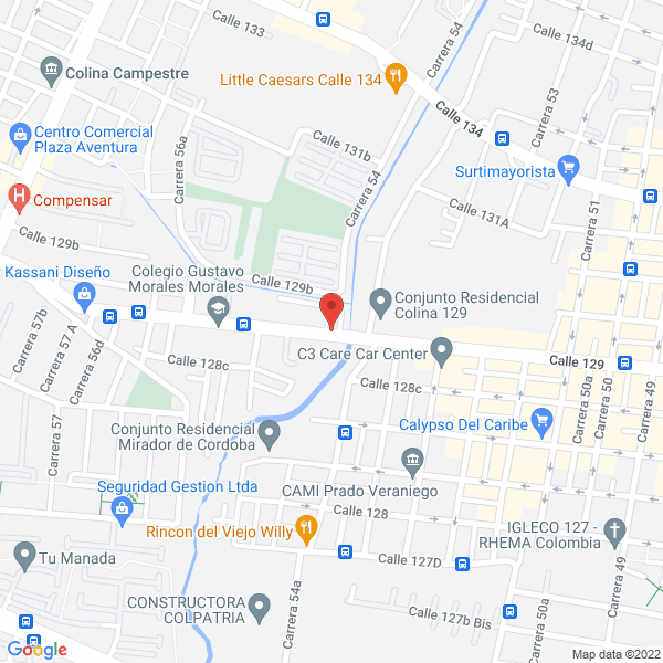 Mapa de Universal Sports One Omega-Favero