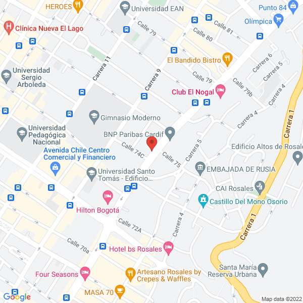 Mapa de Edificio Terpel Propiedad Horizontal