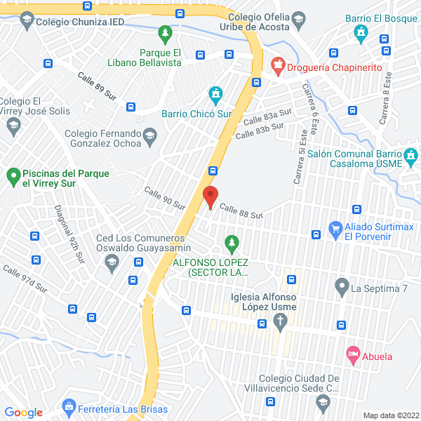 Mapa de Editorial H&G S.A.S.