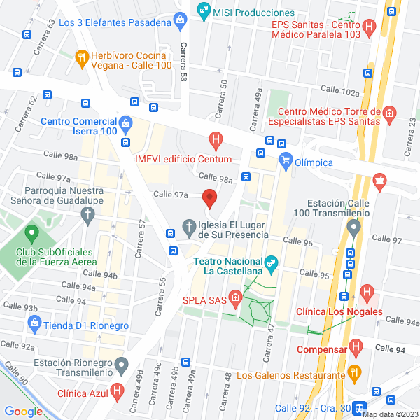 Mapa de Escuela De Musica Allegro S.A.S.
