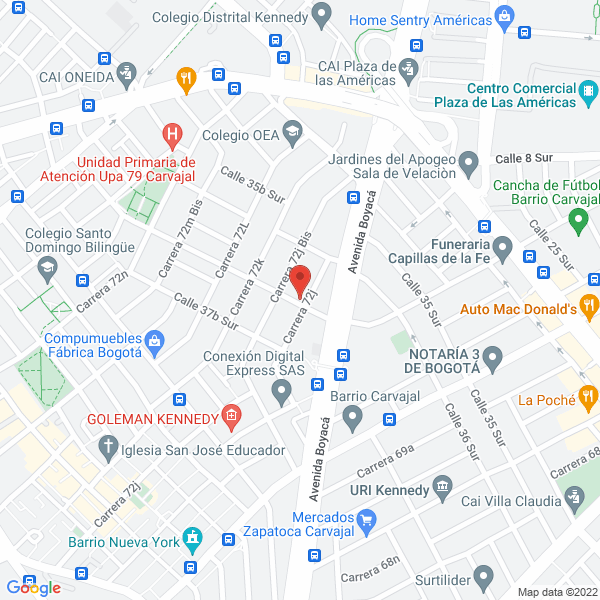 Mapa de Gelsa Comercializadora S.A.S.