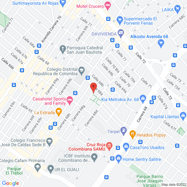 Mapa de Genesis America S.A.S.
