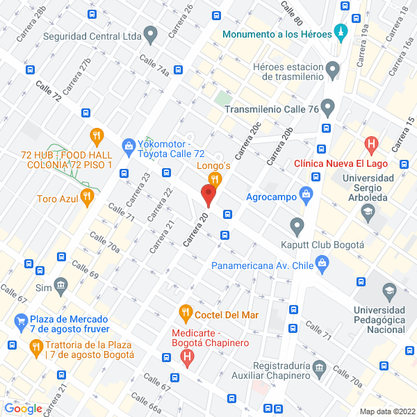 Mapa de Gp Suministros Omega S.A.S.