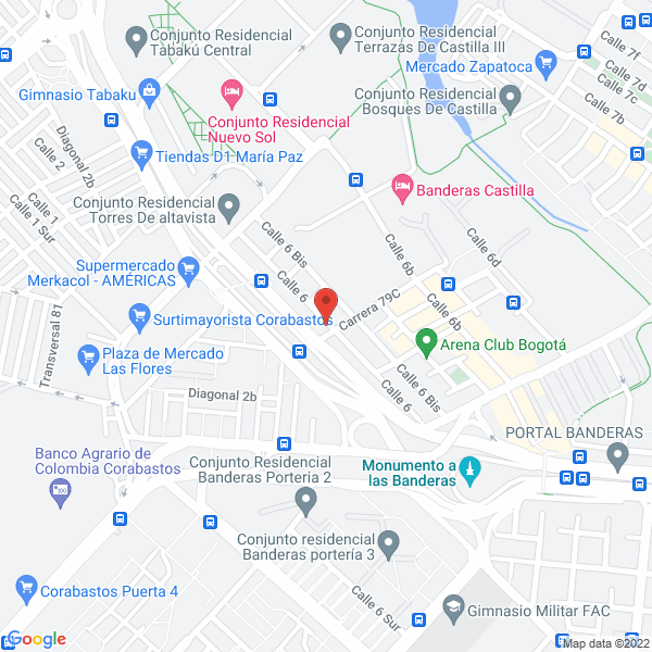 Mapa de Granandesa S.A.S.
