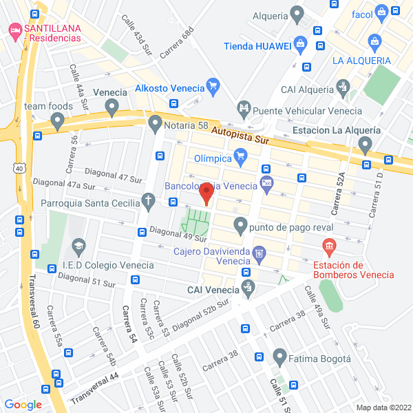 Mapa de Idexportcol C I S.A.S.