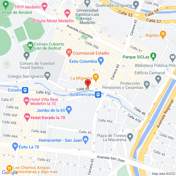 Mapa de Implantológica S.A.S.