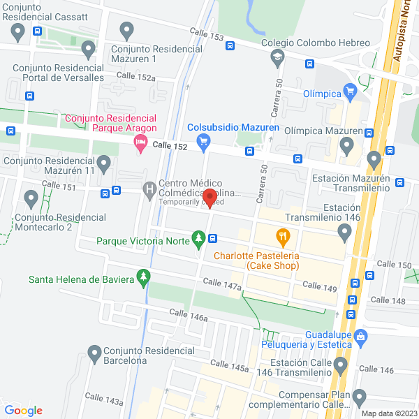 Mapa de Manjarrés Romero Porto & Cia Musical S. En C.S.