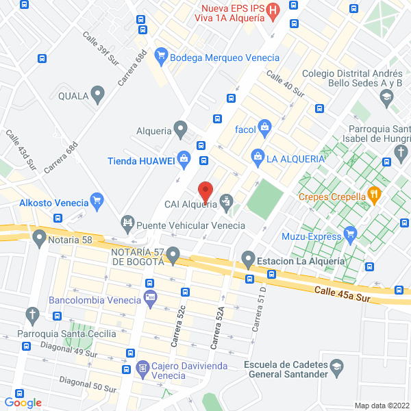 Mapa de Máquinas De Confección Ag S.A.S.