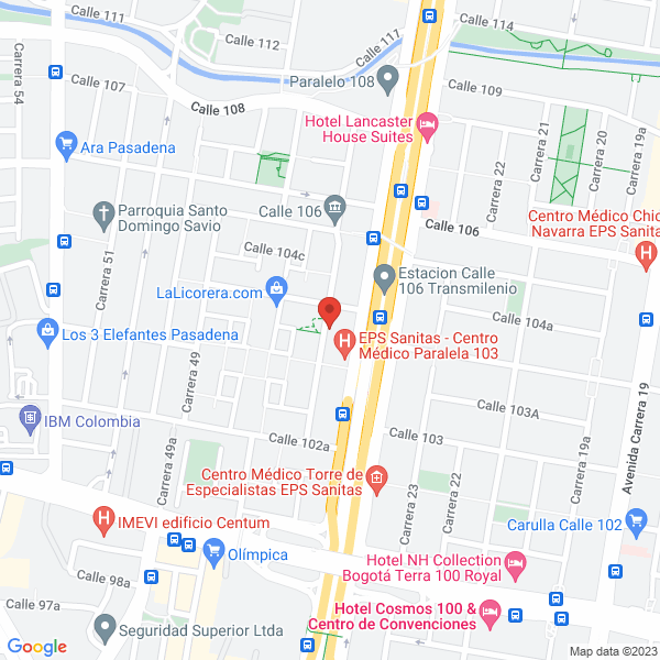 Mapa de María Del Pilar González De García 4 Solution S.A.S