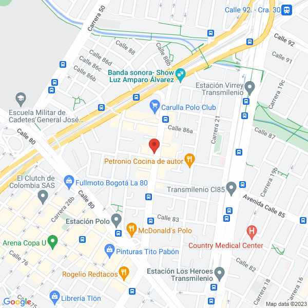 Mapa de Pies Sanos Centro De Quiropedia Bogotá S.A.S.