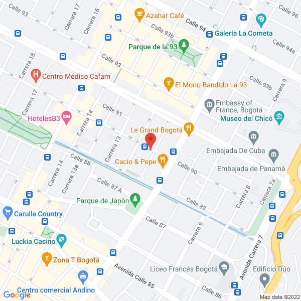 Mapa de Pilates Control & Balance E.U.