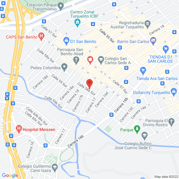 Mapa de Pracol S.A.S.