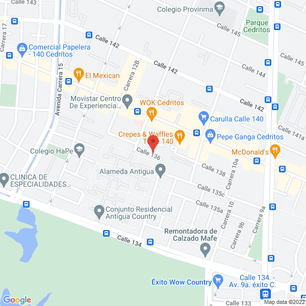 Mapa de Prada Construcciones Ltda.
