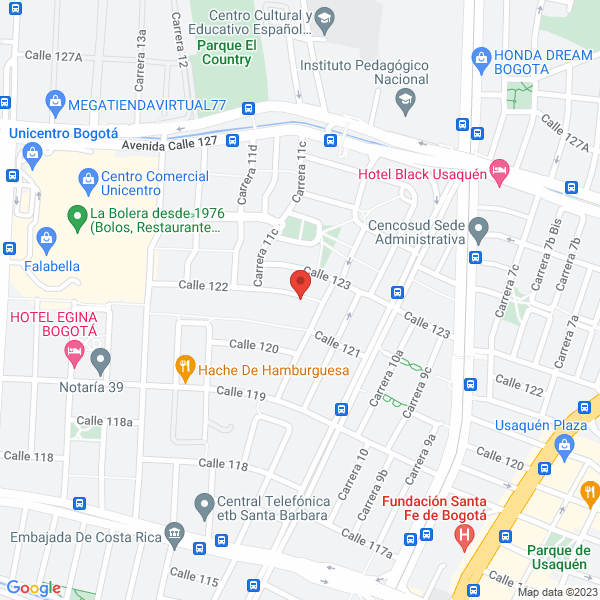 Mapa de Prato Cinema S.A.S.