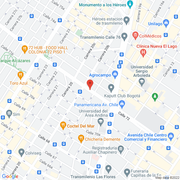 Mapa de Prinval S.A.S.