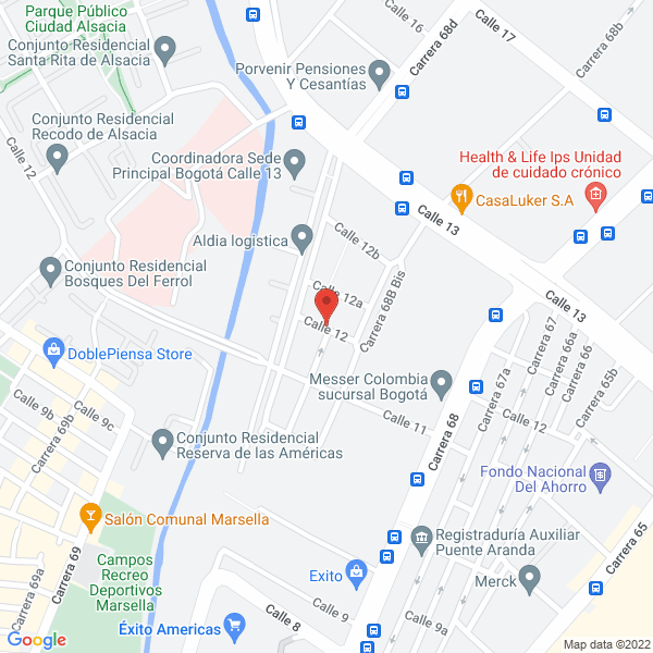 Mapa de Procoext S.A.S.