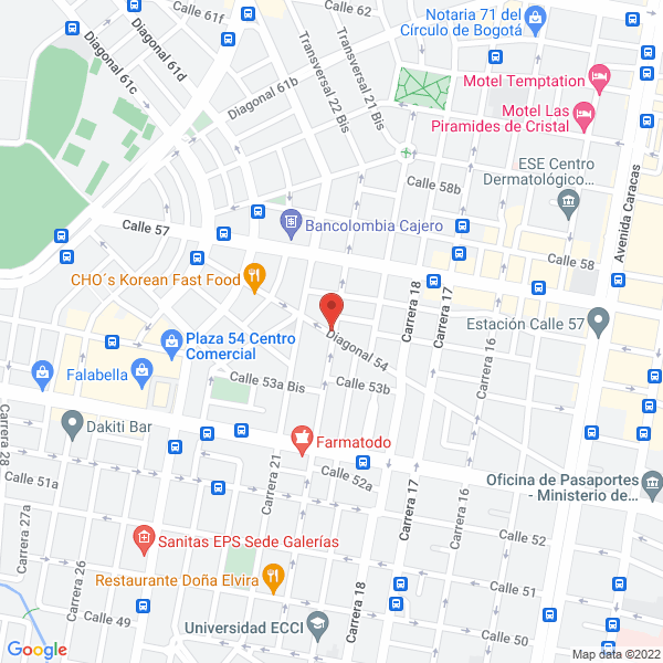 Mapa de Proculturales Ltda.