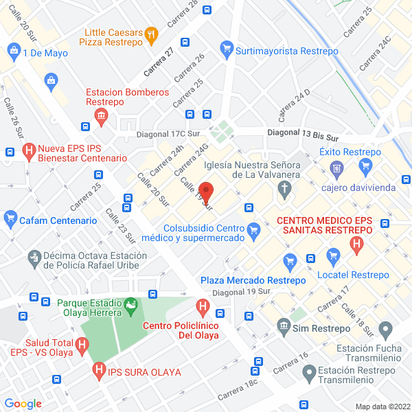 Mapa de Riogroup S.A.S.