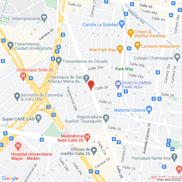 Mapa de Riverside Educational Travel S.A.S.