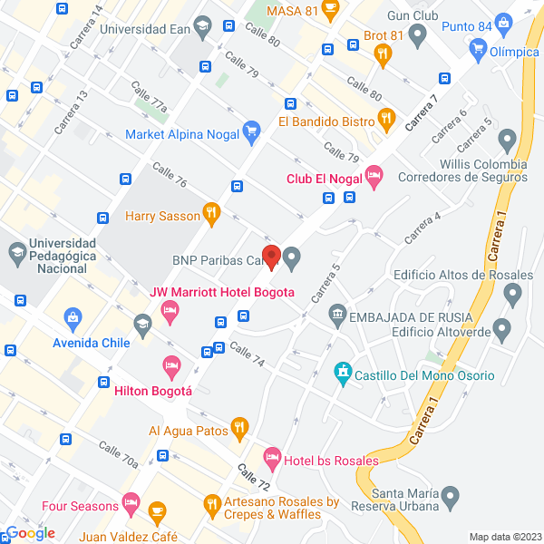 Mapa de Santander Banca De Inversión Colombia S.A.S.