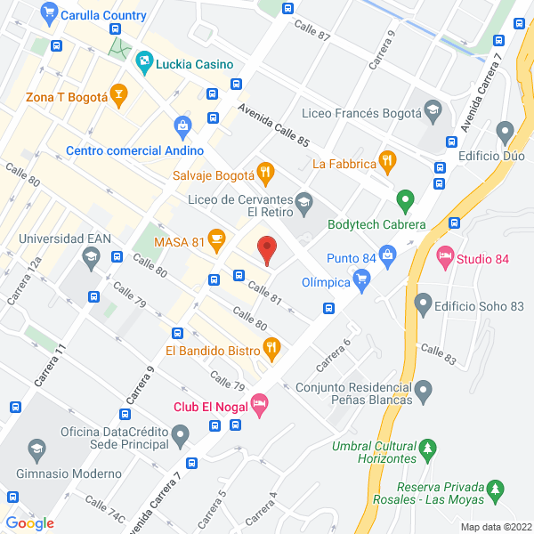 Mapa de Santandermusika S.A.S.