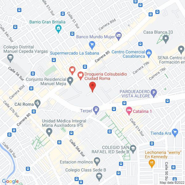Mapa de Satguard Satelital S.A.S.