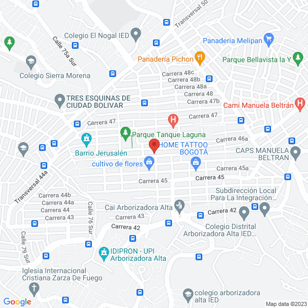 Mapa de Sociedad Educativa Erasmo De Rotterdam Ltda.
