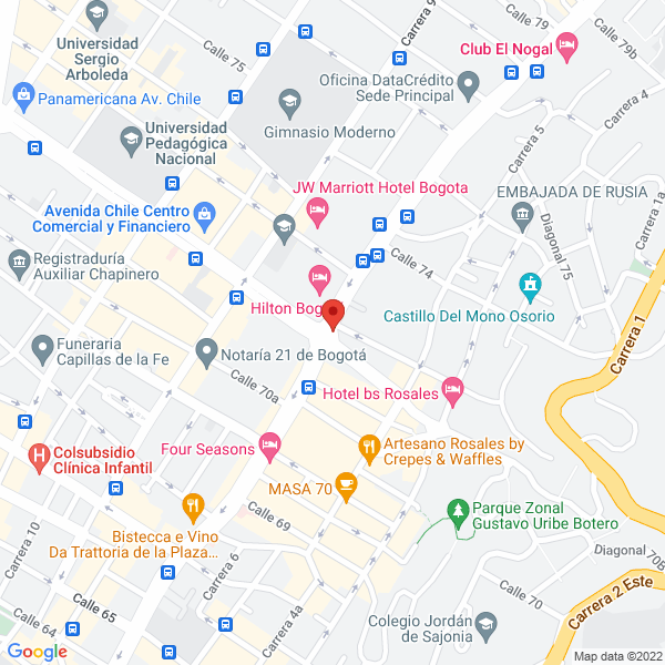 Mapa de Sociedad Oftalmologica Mfj Ips S.A.S.
