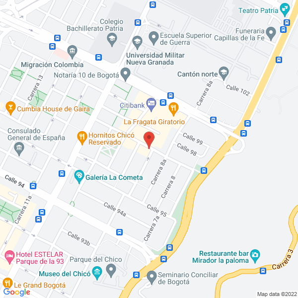 Mapa de Telesalud Colombia S.A.