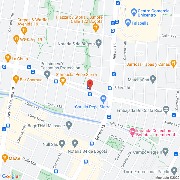 Mapa de Total Ingeniería Y Análisis Ltda.