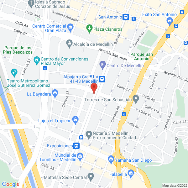 Mapa de Tracto Industrial De Antioquia S.A.S.