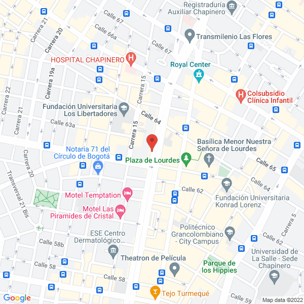 Mapa de Traslados & Turismo E.U.