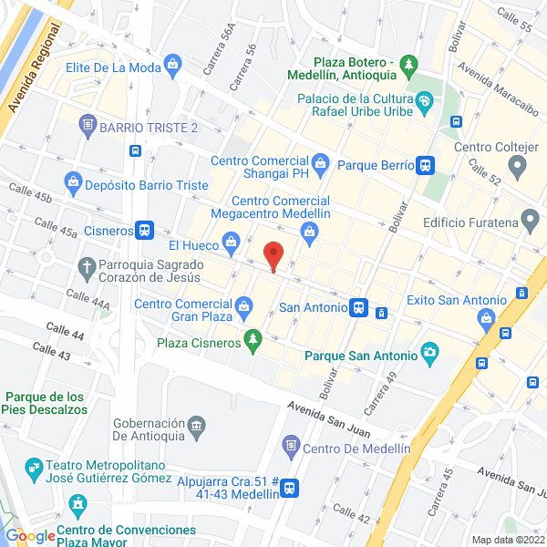 Mapa de Fashionhair Medellin