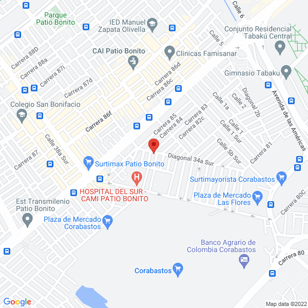 Mapa de Melcochas La Delicia