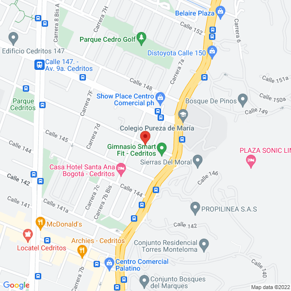 Mapa de Proambientales Ltda.